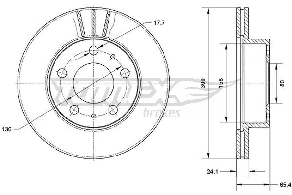TOMEX Brakes Bremsscheibe